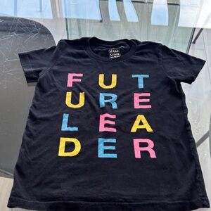 Kids Black T-Shirt with Colorful Print